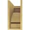 Ekena Millwork 8"W x 24"D x 16"H Classic Mayflower Rough Cedar Woodgrain TimberThane Corbel, Primed Tan CORUR08X24X16MAYRCPR - alternate 3